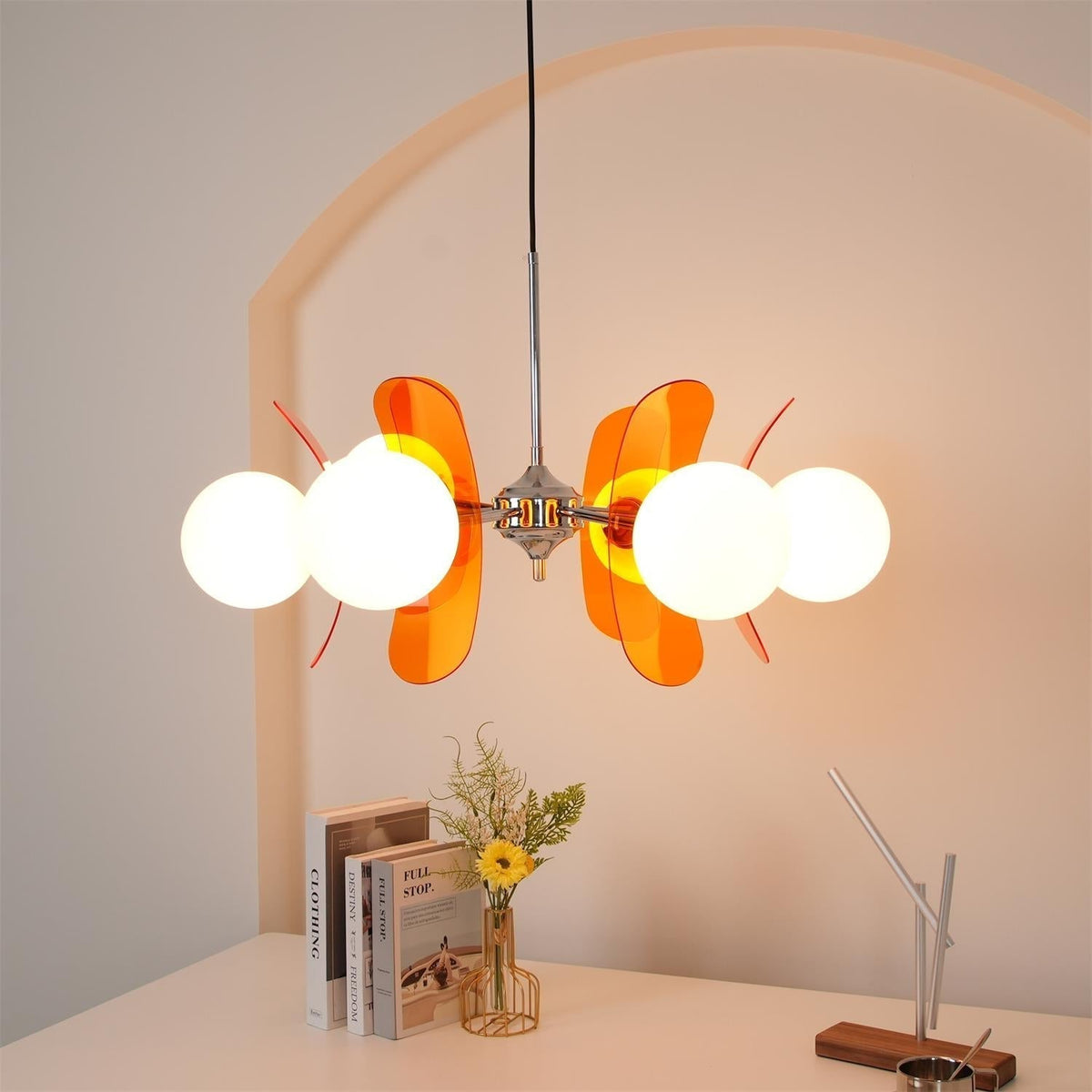 Lustra Lustre en Verre Moderne Chrome Élégant