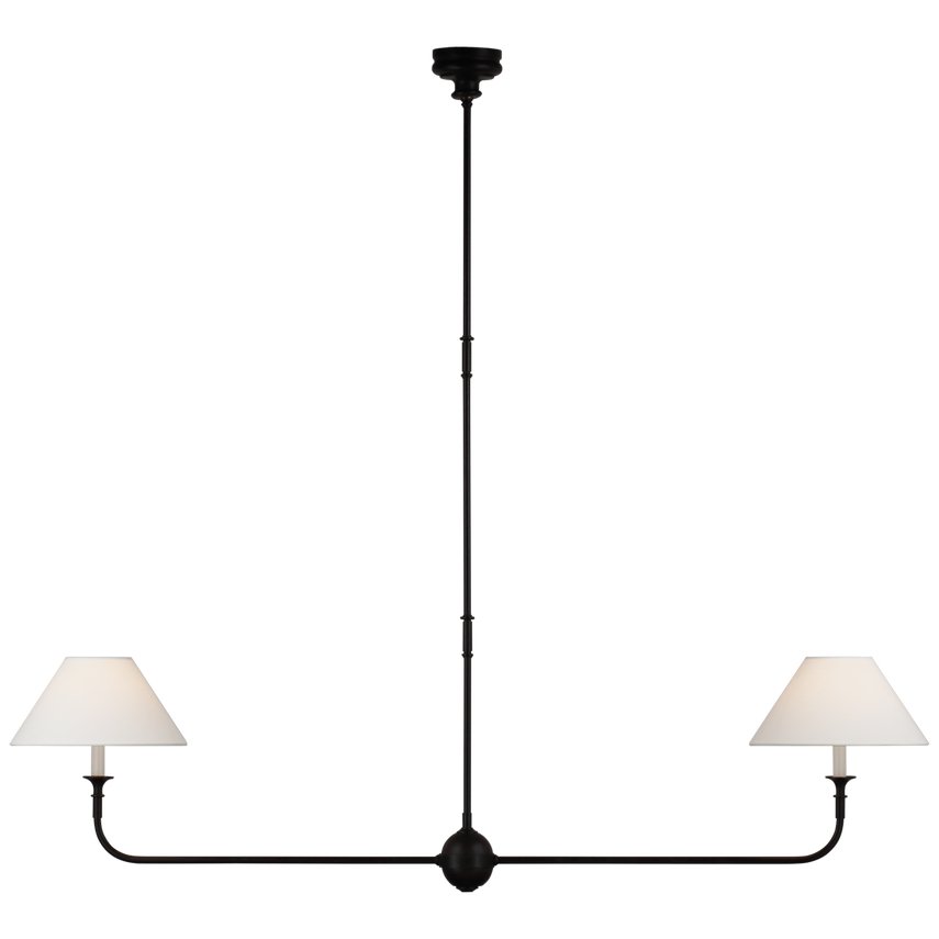 Lustra Suspension Lampe Bougie Noire Évasée