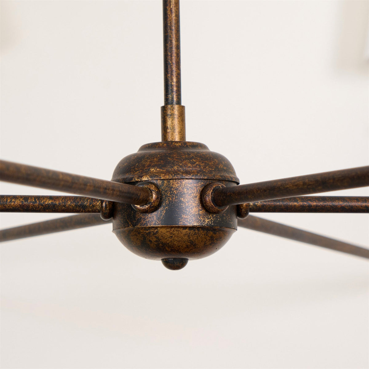 Lustra Suspension Lampe Bougie Noire Évasée