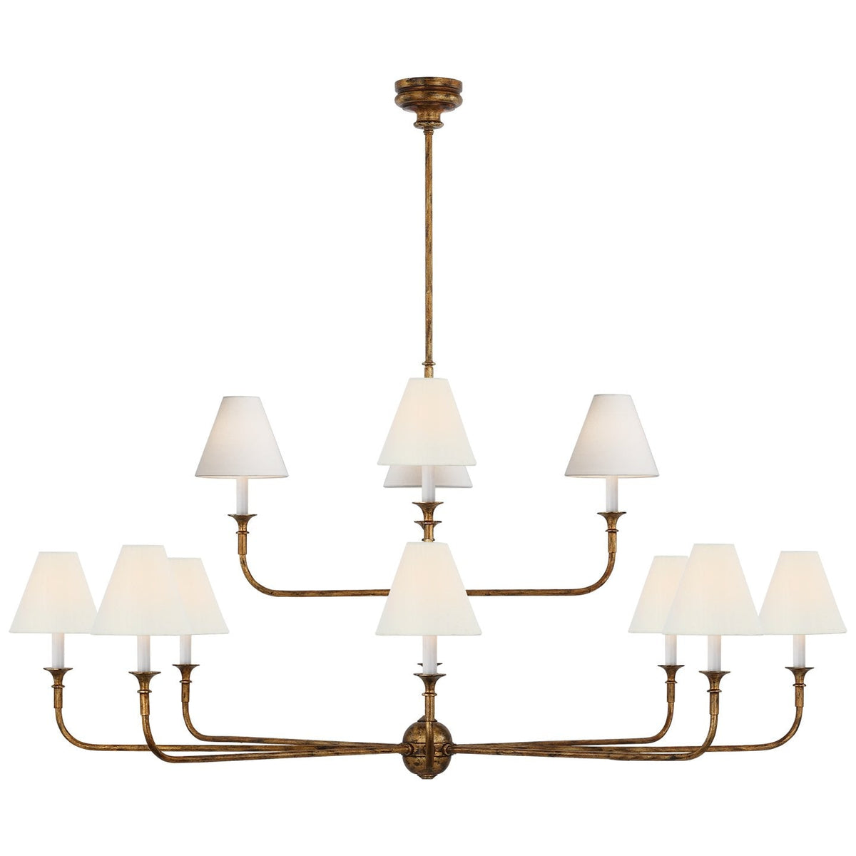 Lustra Suspension Lampe Bougie Noire Évasée