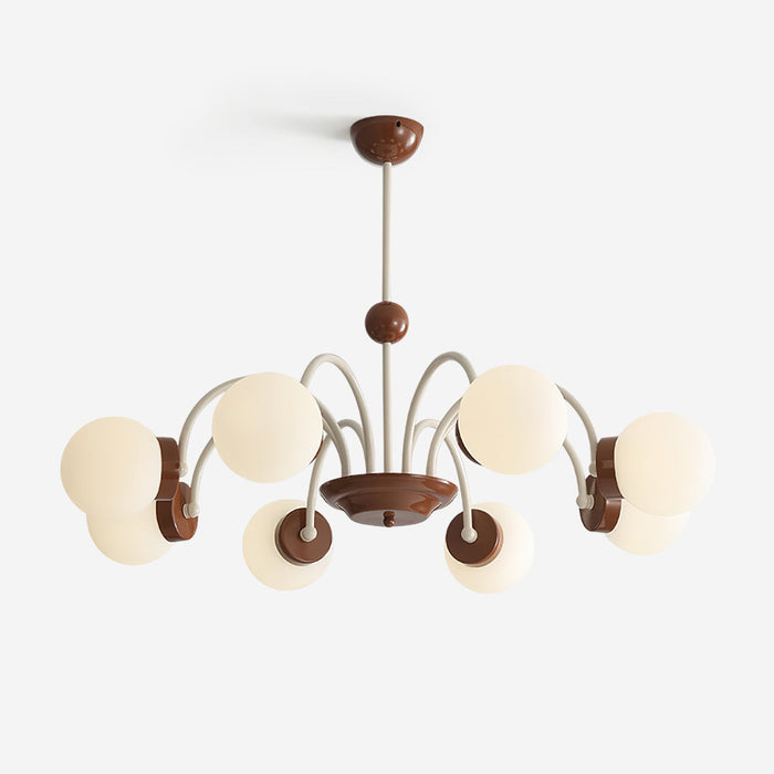 Lustra Lustre 8-Lumières Globe Pivone Élégant
