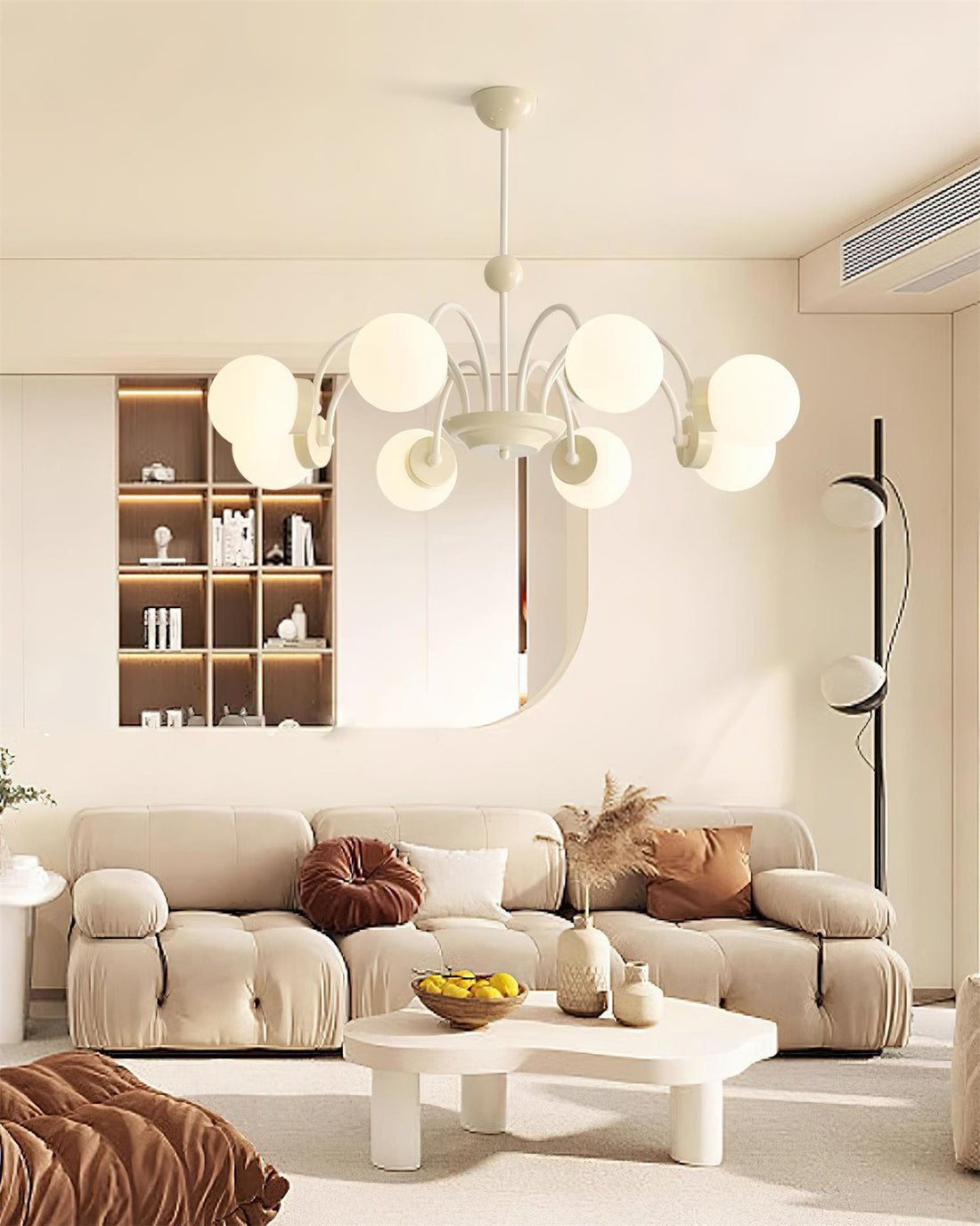 Lustra Lustre 8-Lumières Globe Pivone Élégant