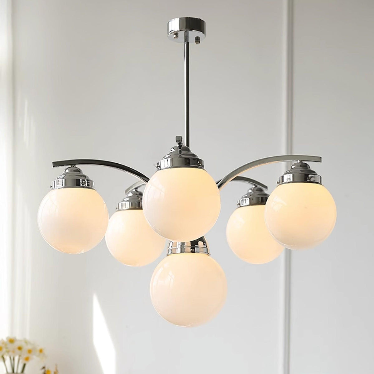 Lustra Lustre en Verre Rose