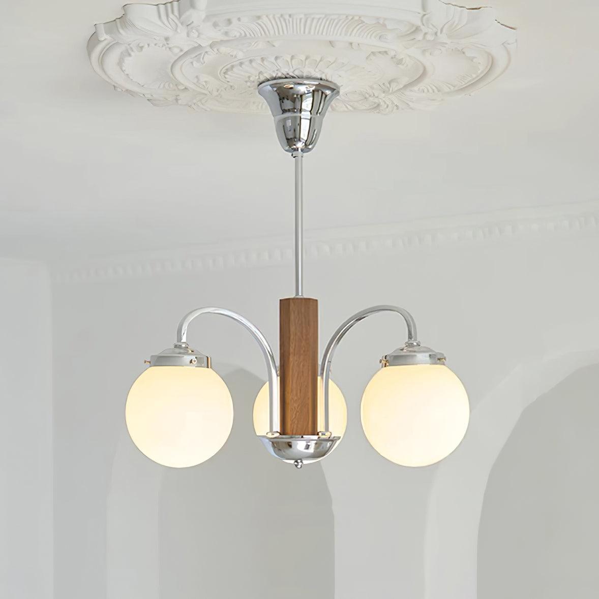 Polaris Lustra Lustre Art Déco Élégance Inspirée du Bauhaus
