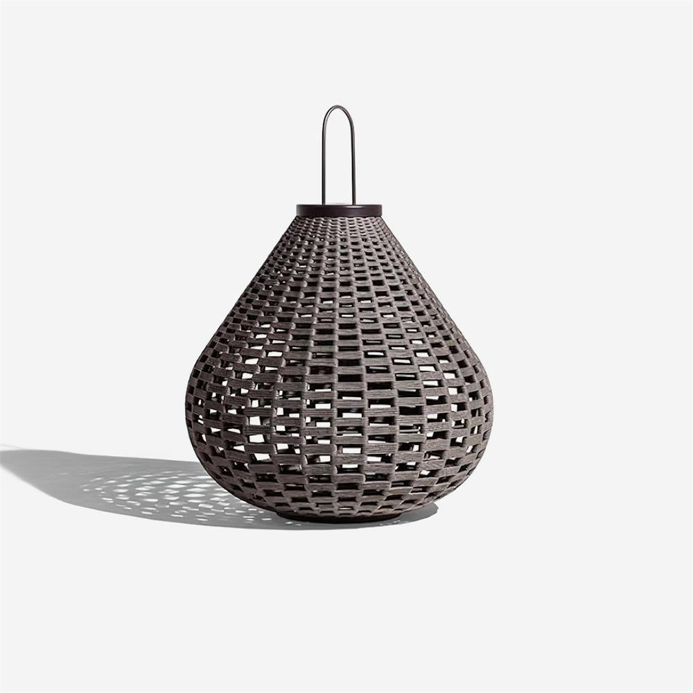 Poltrona Lampe Extérieure Lanterne Rattan Goutte d'Eau Rustique