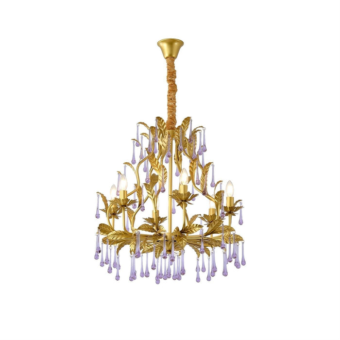 Ilvenel Lustre de Luxe en Verre Violet