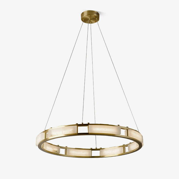 Symiria Luxe Albâtre Anneau Pendentif Lumière
