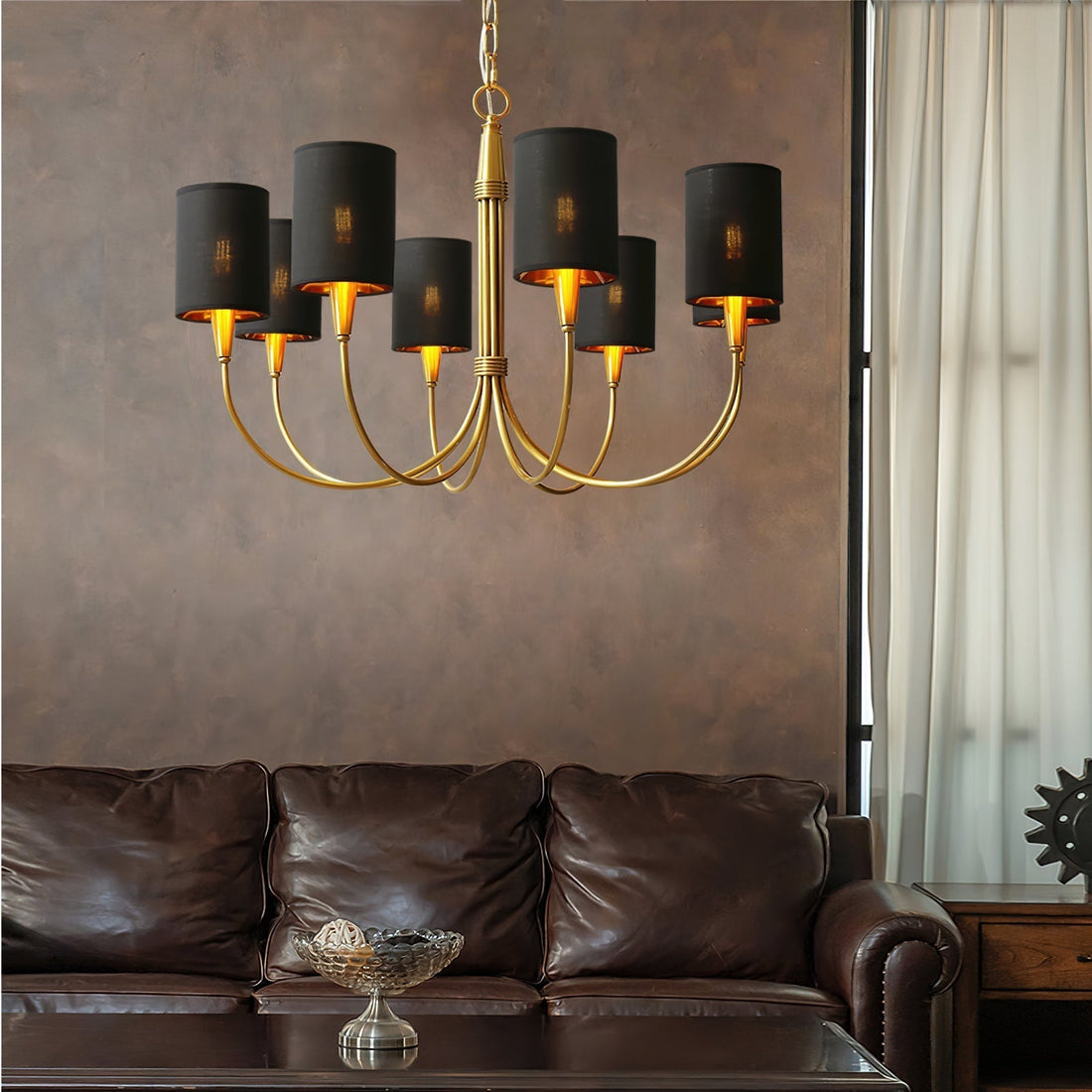 Armira Lustre Industriel Vintage En Tissu