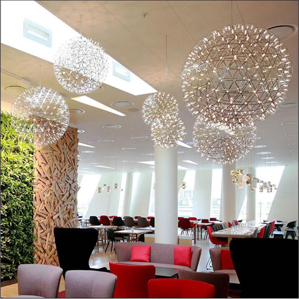 Ivthayra Suspension Boule Dorée de Luxe Postmoderne