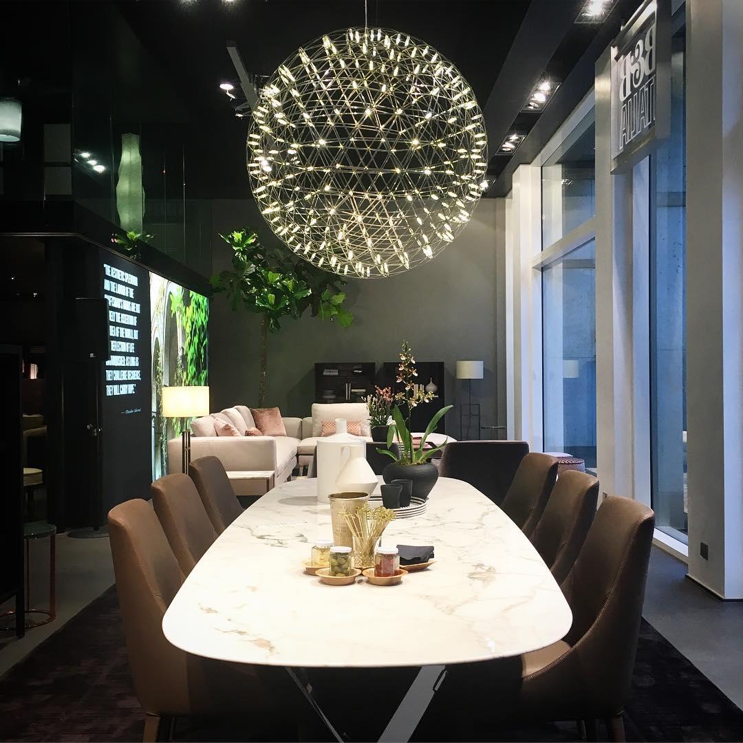Ivthayra Suspension Boule Dorée de Luxe Postmoderne
