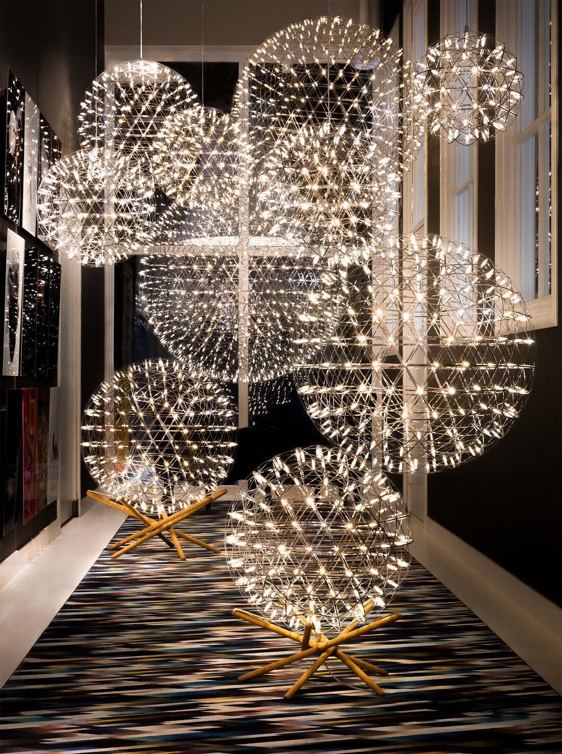 Ivthayra Suspension Boule Dorée de Luxe Postmoderne