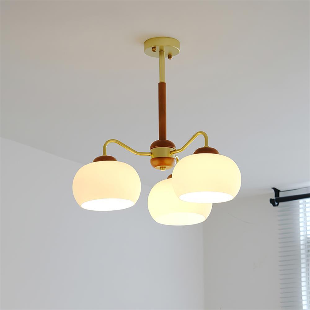 Raito Lustre en Verre Style Vintage Américain.
