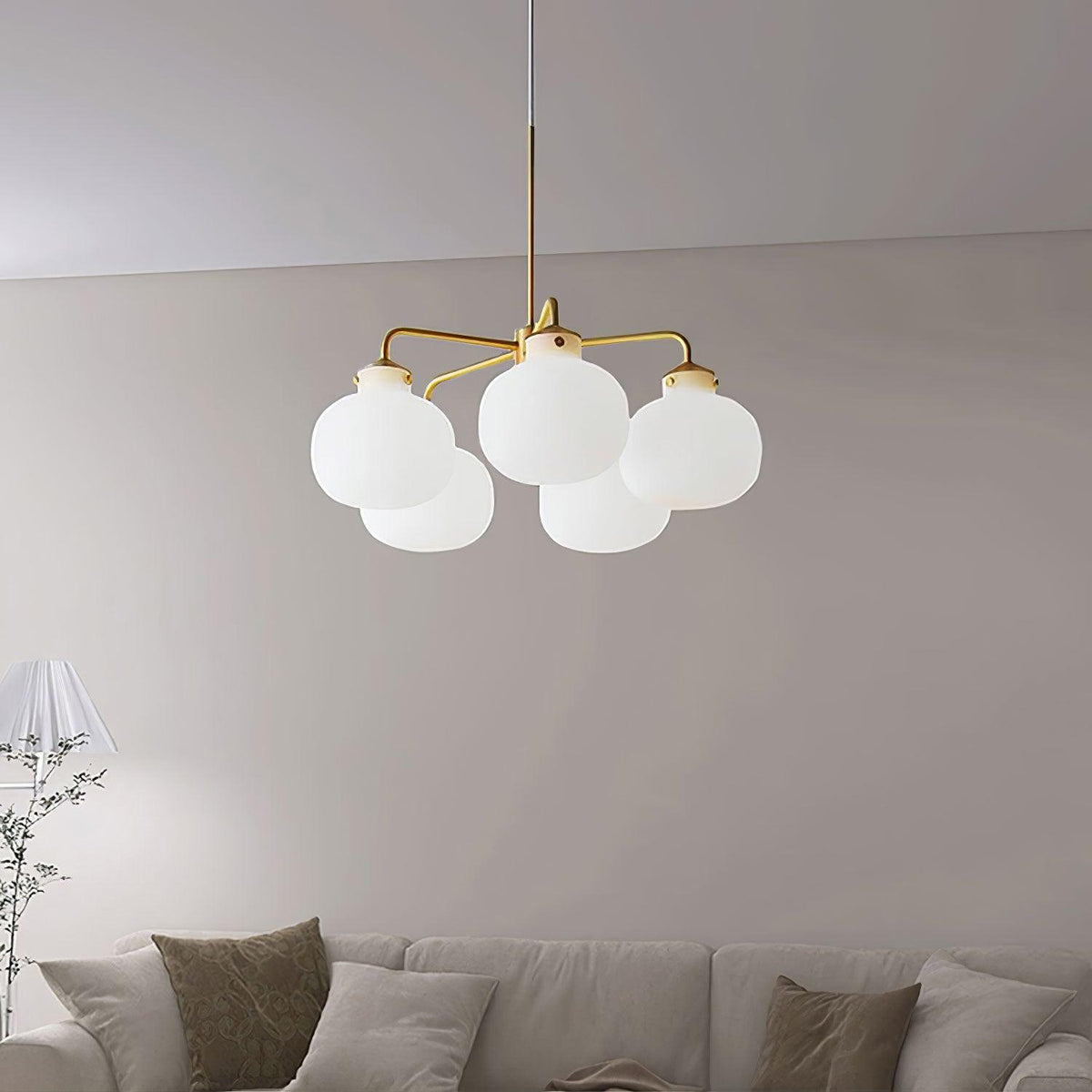 Halo Contemporary Glass Pendant Lamp