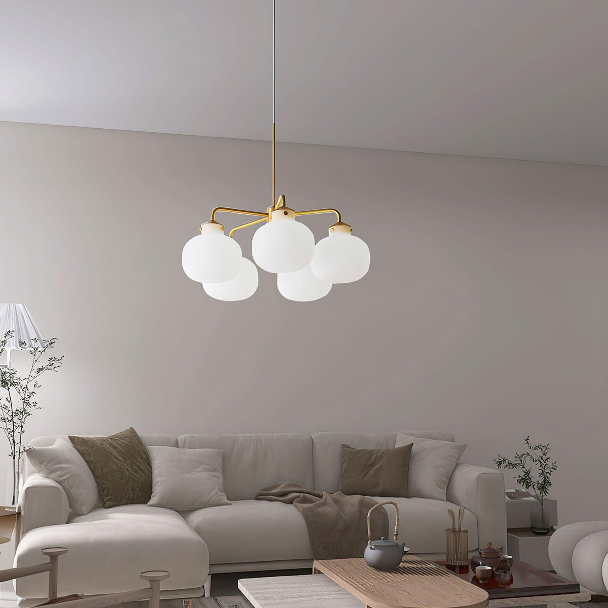 Halo Contemporary Glass Pendant Lamp