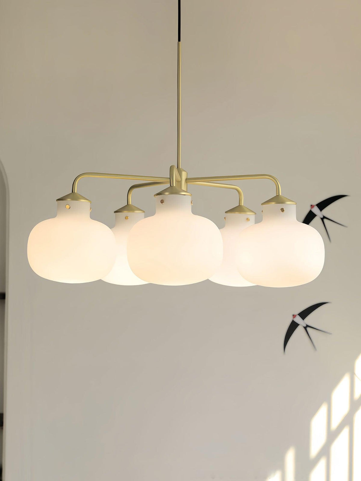 Halo Contemporary Glass Pendant Lamp