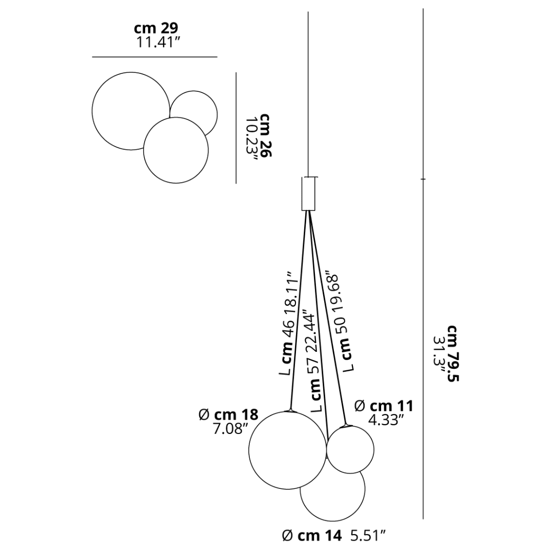 Thalirce Suspension Légèrement Luxueuse