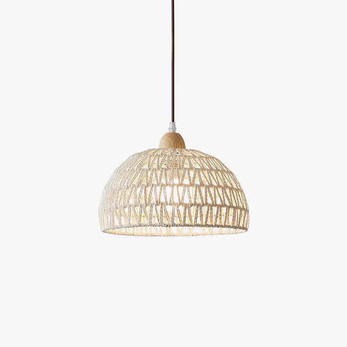 Calyran Suspension en Rotin et Bois