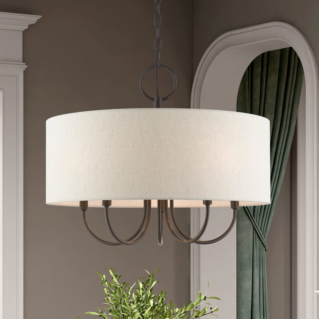 Lustre en Tissu Vintage Classique Ovyneth