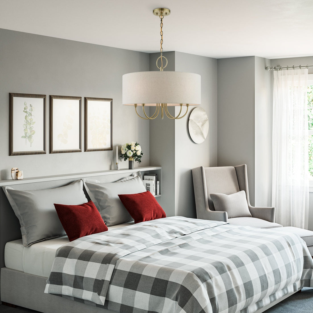 Lustre en Tissu Vintage Classique Ovyneth
