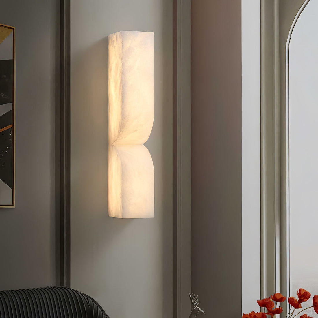 Lampe Murale Rectangulaire en Albâtre Moderne Minimaliste Lyvenisra