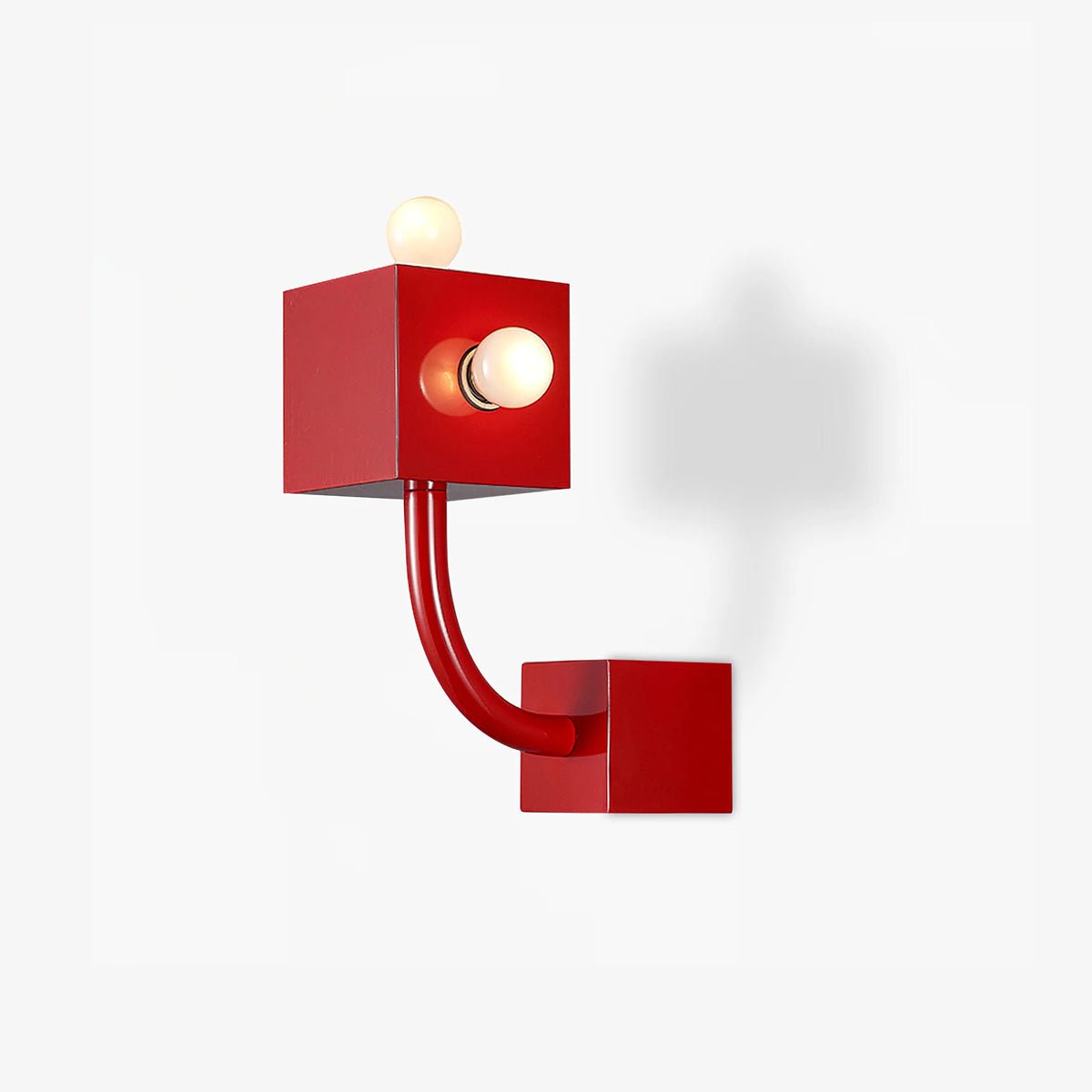 Alanna Applique Murale Créativité Individuelle Cube Rouge
