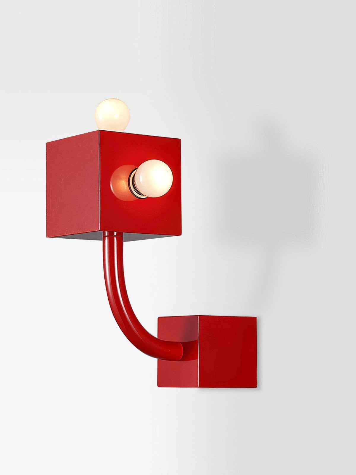 Alanna Applique Murale Créativité Individuelle Cube Rouge