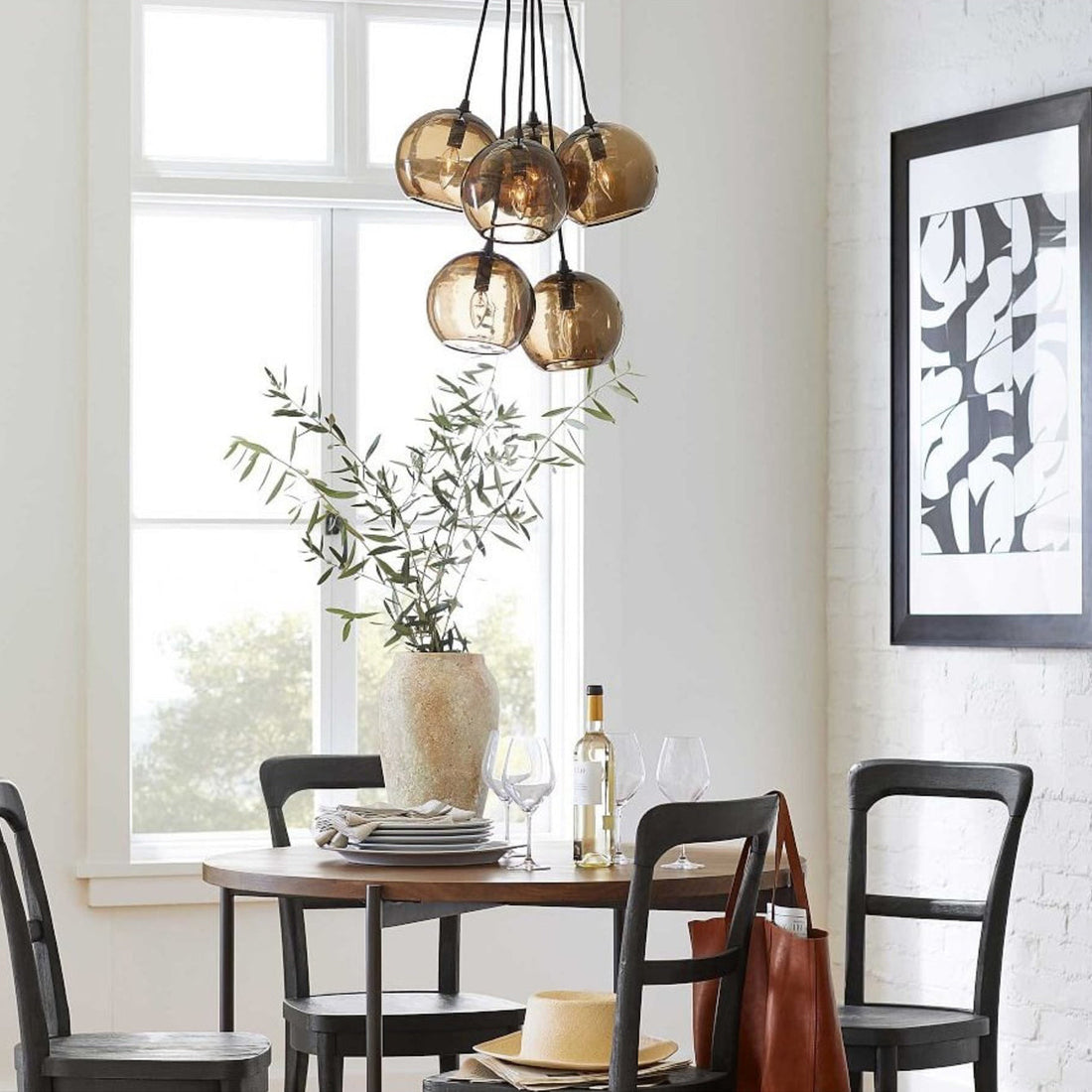 Ucaryra Suspension Moderne Minimaliste Verre Métal