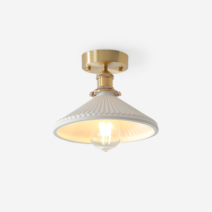 Belmont Plafonnier Vintage Laiton Céramique