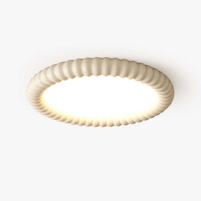 Ulire Lampe de Plafond en Résine Ondulée Art Nordique