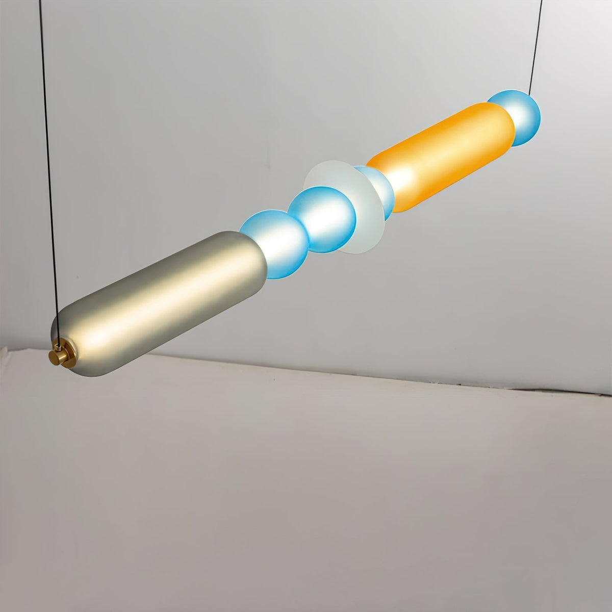 Lustra Suspension en Verre Coloré Moderne