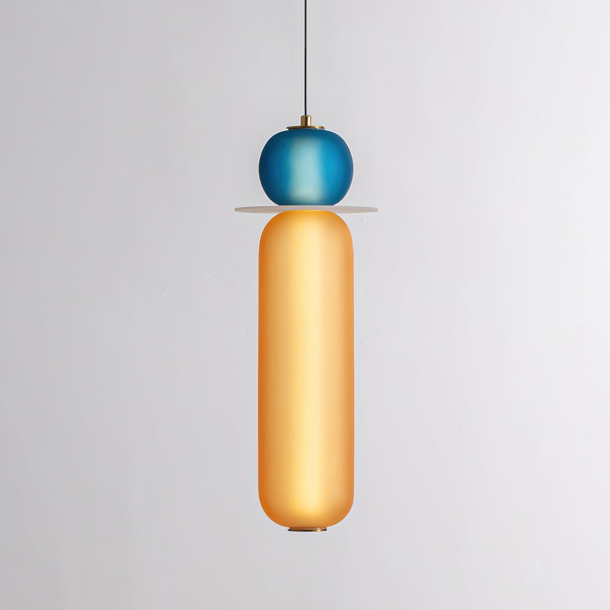 Lustra Suspension en Verre Coloré Moderne