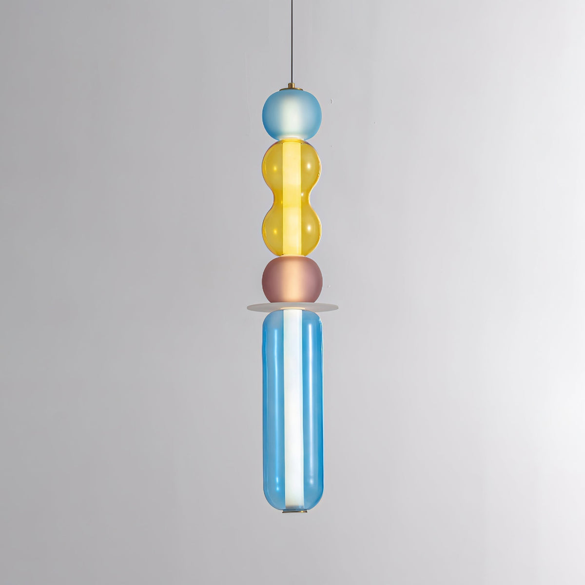 Lustra Suspension en Verre Coloré Moderne