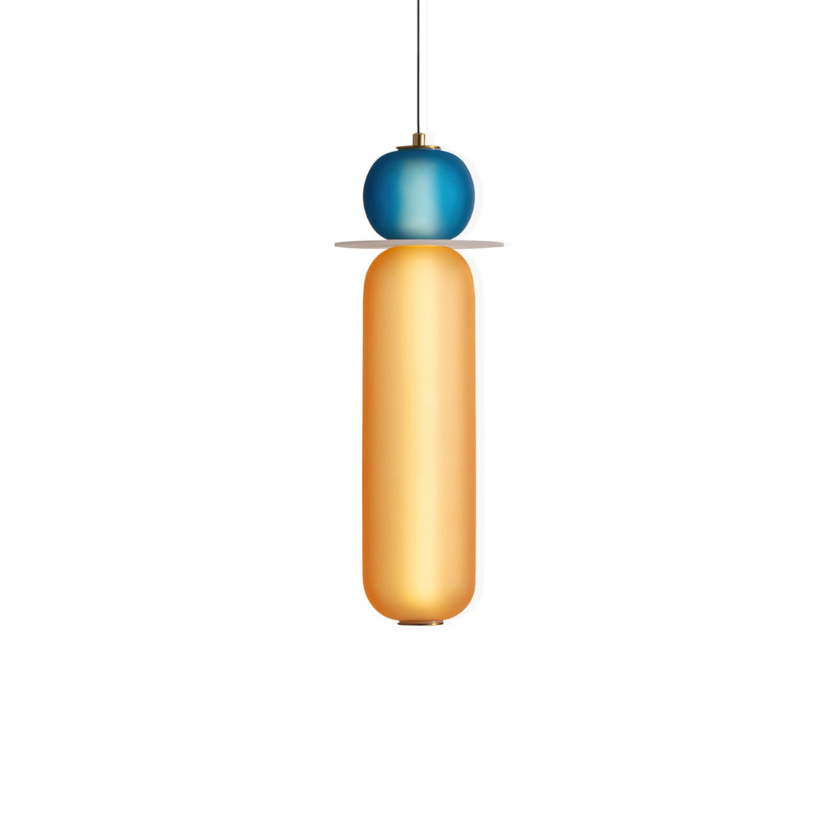 Lustra Suspension en Verre Coloré Moderne