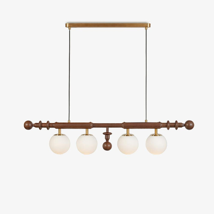 Lustra Lustre Colonne Romaine Bois Verre