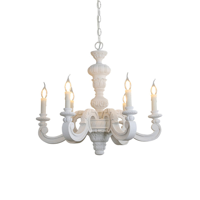 Olrinila Lustre en Bois Sculpté à la Main Pilier Romain