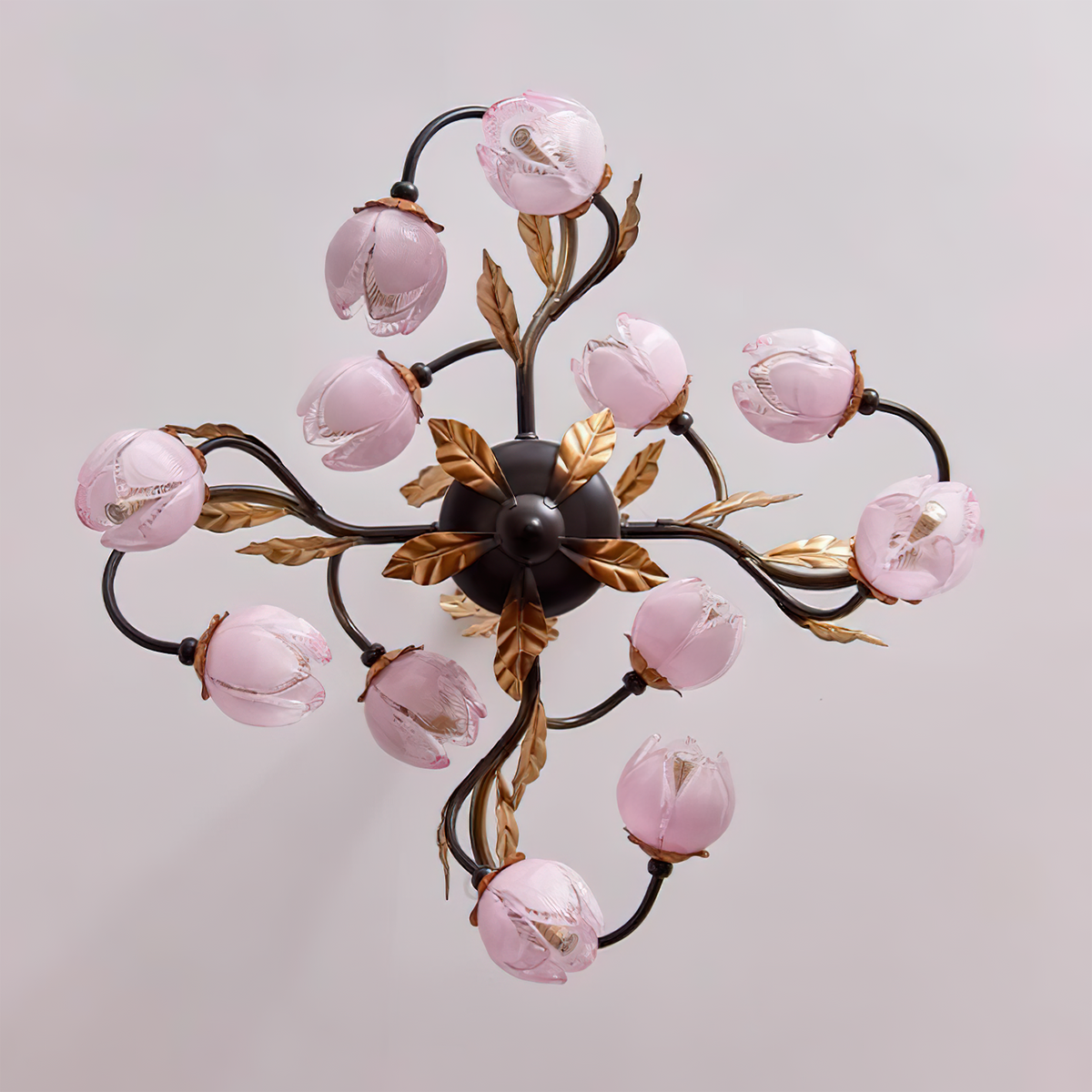 Giulia Lustre Pétales Pêche Branches Florales
