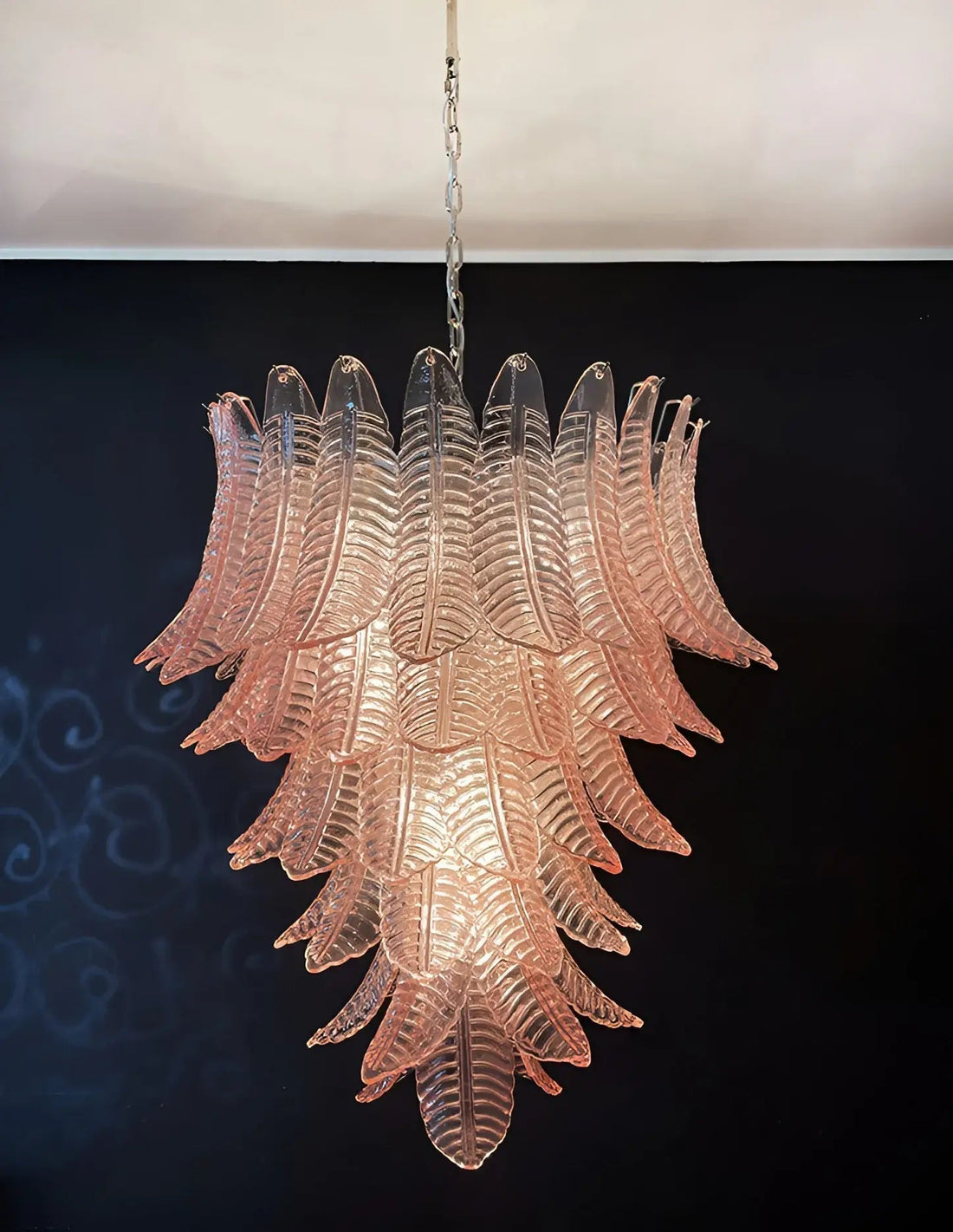 Aurora Lustre en Verre Cascadant Romantique
