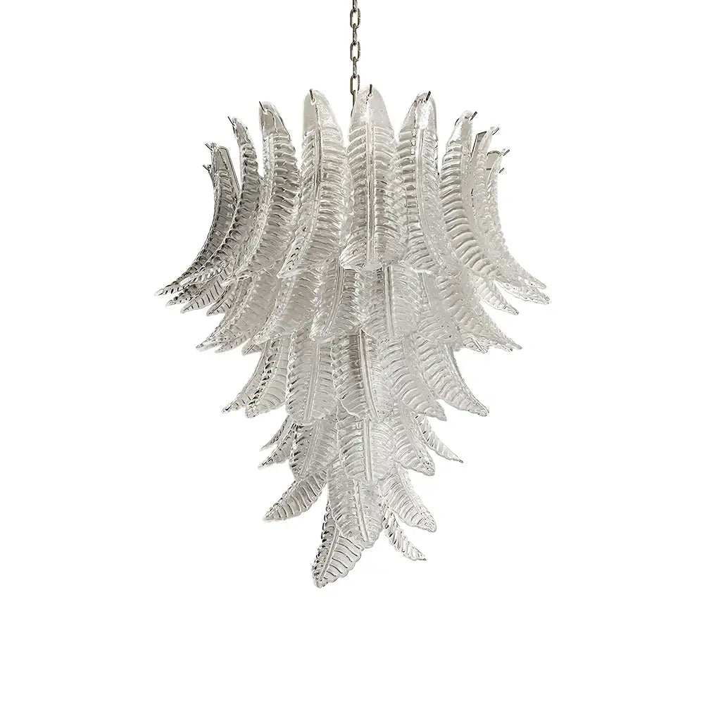 Aurora Lustre Transparent Verre Feuille Cascadant Élégant
