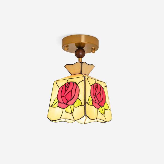 Joviel Lampe Plafonnier Tiffany Rose