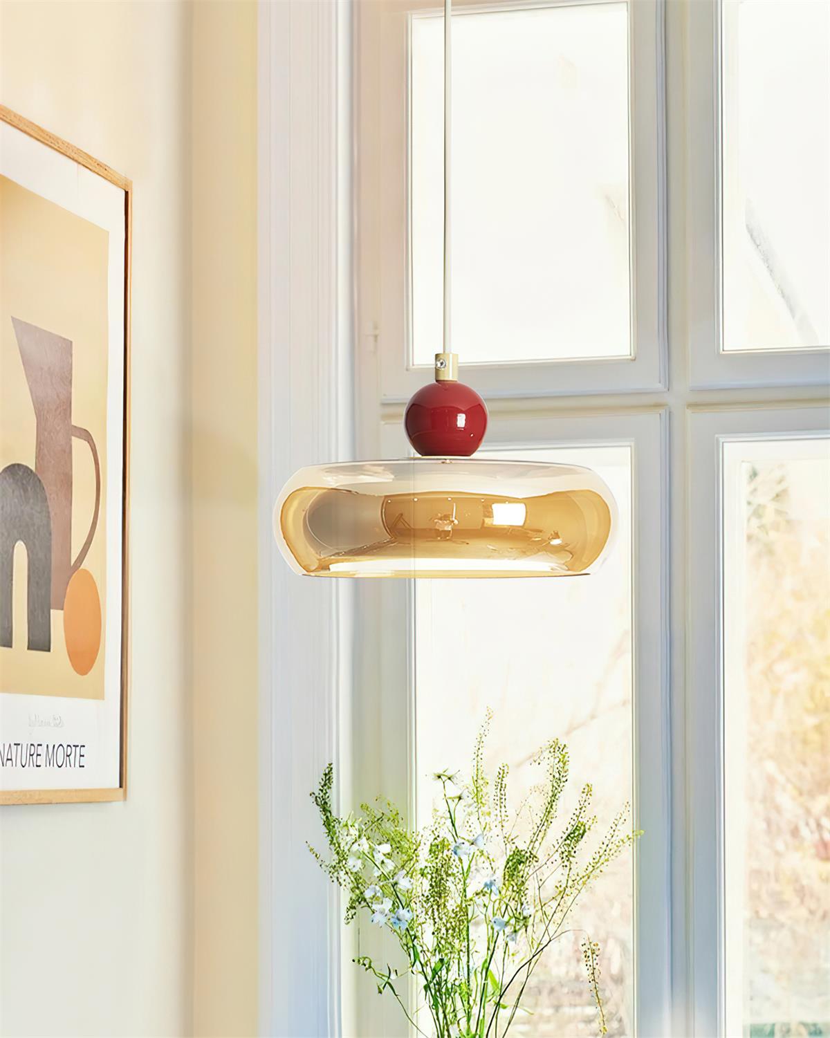 Suspension Jojo Ambre*Rouge