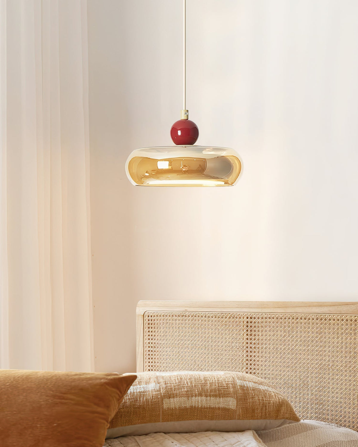 Suspension Jojo Ambre*Rouge