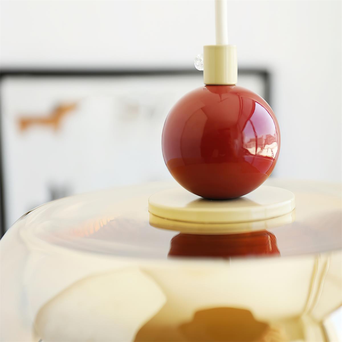 Suspension Jojo Ambre*Rouge