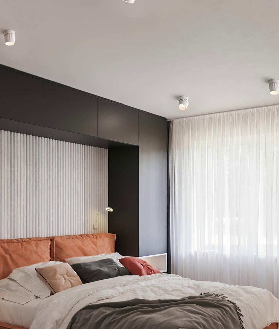 Solara Projecteur aluminium nervuré rotatif minimaliste