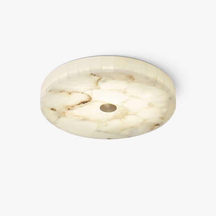 Ciphayra Lumière Plafonnière Ronde Minimaliste en Albâtre