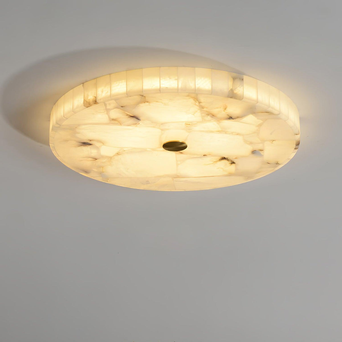 Delya Plafonnier Albâtre LED Rond