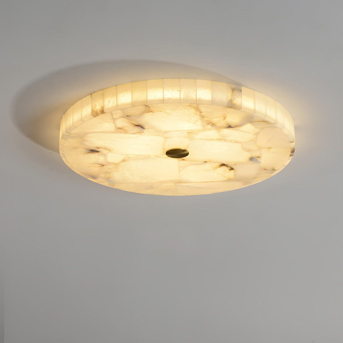 Delya Plafonnier Albâtre LED Rond
