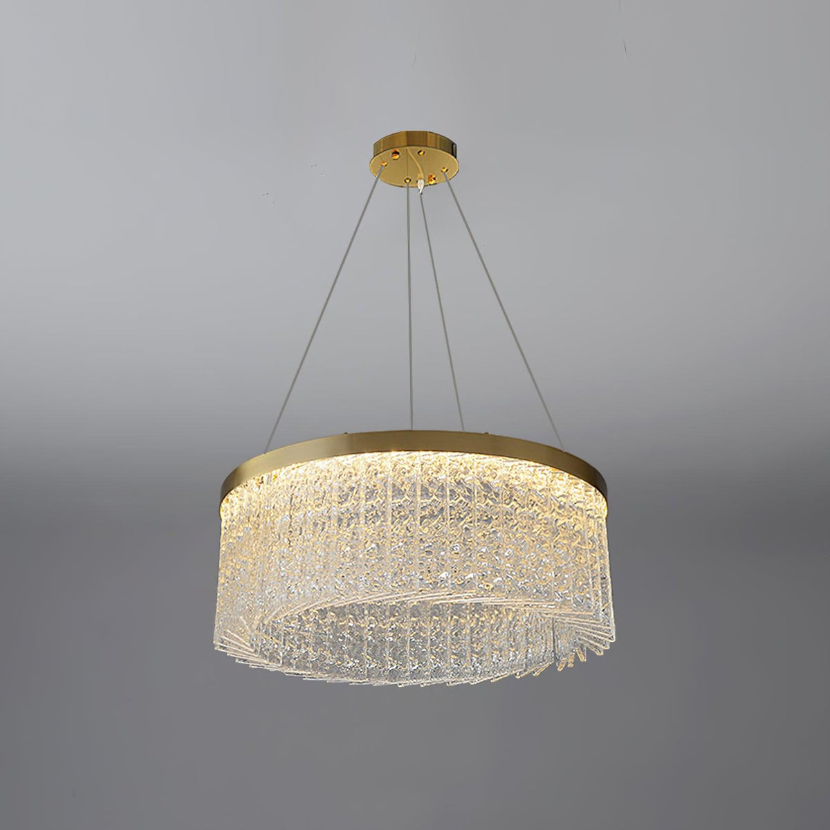 Lustra Lustre Halo Rond en Cristal
