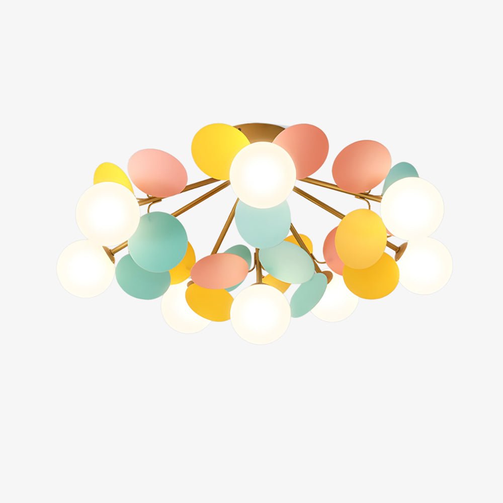 Solara Plafonnier Rond Macaron aux Couleurs Pastel