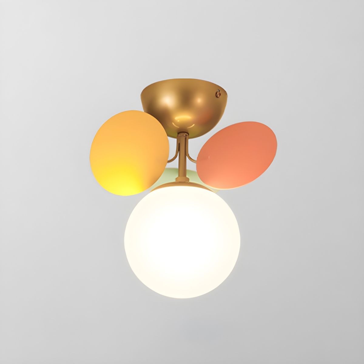 Solara Plafonnier Rond Macaron aux Couleurs Pastel