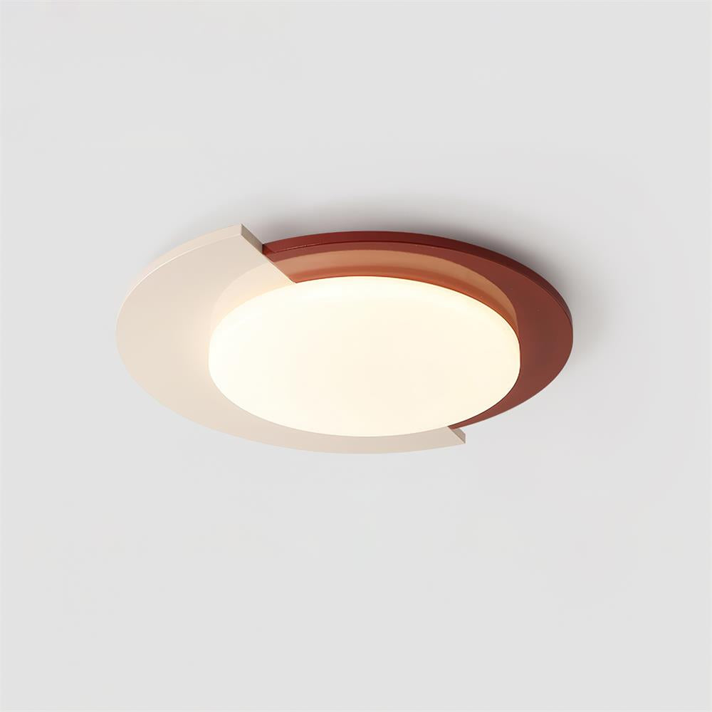 Toina Plafonnier Ronde Deux Tons Moderne Minimaliste